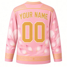 Load image into Gallery viewer, Vietnamese Women's Day Original Hockey Jersey in Blush Pink, back view with custom YOUR NAME and 00