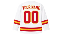 Load image into Gallery viewer, Vietnam Original Hockey Jersey in White, back view with your name and number