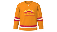 Load image into Gallery viewer, Vu Lan Original Hockey Jersey in Saffron Yellow, front view – custom name and number