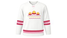 Load image into Gallery viewer, Vu Lan Original Hockey Jersey in White, front view – custom name and number