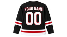 Load image into Gallery viewer, Waitangi Day Original Hockey Jersey in Black, back view with your name and number