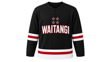 Load image into Gallery viewer, Waitangi Day Original Hockey Jersey in Black, front view – custom name and number