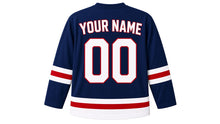 Load image into Gallery viewer, Waitangi Day Original Hockey Jersey in Navy, back view with your name and number
