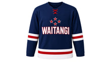 Load image into Gallery viewer, Waitangi Day Original Hockey Jersey in Navy, front view – custom name and number