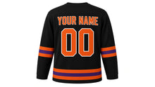 Load image into Gallery viewer, Walpurgis Night Original Hockey Jersey in Black, back view with your name and number