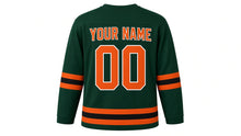 Load image into Gallery viewer, Walpurgis Night Original Hockey Jersey in Green, back view with your name and number