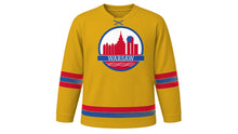 Load image into Gallery viewer, Warsaw Original Hockey Jersey in Gold, front view – custom name and number