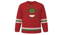 Load image into Gallery viewer, Wassail Day Original Hockey Jersey in Cider Red, front view – custom name and number