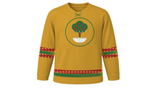 Load image into Gallery viewer, Wassail Day Original Hockey Jersey in Mulled Gold, front view – custom name and number