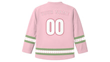 Load image into Gallery viewer, Wedding Day Original Hockey Jersey in Blush Pink, back view with your name and number