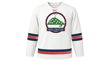 Load image into Gallery viewer, Wellington Original Hockey Jersey in Cloud White, front view – custom name and number