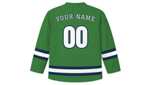 Load image into Gallery viewer, Wellington Original Hockey Jersey in Fern Green, back view with your name and number