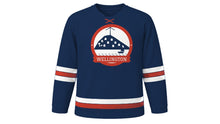 Load image into Gallery viewer, Wellington Original Hockey Jersey in Harbour Navy, front view – custom name and number
