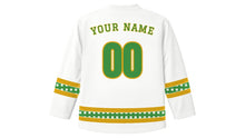Load image into Gallery viewer, Whit Monday Original Hockey Jersey in White, back view with your name and number