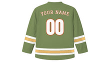 Load image into Gallery viewer, Windhoek Original Hockey Jersey in Quiver Tree Green, back view with your name and number
