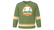 Load image into Gallery viewer, Windhoek Original Hockey Jersey in Quiver Tree Green, front view – custom name and number