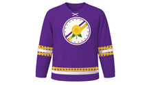 Load image into Gallery viewer, Women's Equality Day Original Hockey Jersey in Suffrage Purple, front view – custom name and number