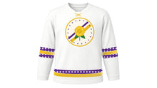 Load image into Gallery viewer, Women's Equality Day Original Hockey Jersey in White, front view – custom name and number