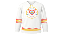 Load image into Gallery viewer, World Kindness Day Original Hockey Jersey in White, front view – custom name and number
