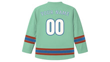 Load image into Gallery viewer, Wrocław Original Hockey Jersey in Facade Mint, back view with your name and number