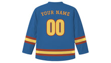 Load image into Gallery viewer, Wrocław Original Hockey Jersey in Oder Blue, back view with your name and number