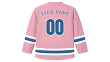 Load image into Gallery viewer, Wuhan Original Hockey Jersey in Blossom Pink, back view with your name and number