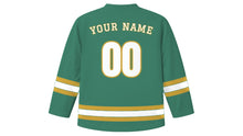 Load image into Gallery viewer, Wuhan Original Hockey Jersey in East Lake Green, back view with your name and number