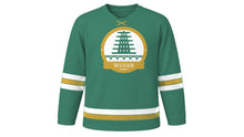 Load image into Gallery viewer, Wuhan Original Hockey Jersey in East Lake Green, front view – custom name and number