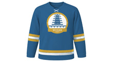 Load image into Gallery viewer, Wuhan Original Hockey Jersey in Yangtze Blue, front view – custom name and number