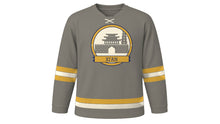 Load image into Gallery viewer, Xi'an Original Hockey Jersey in Ancient Wall Grey, front view – custom name and number