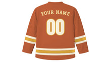 Load image into Gallery viewer, Xi'an Original Hockey Jersey in Terracotta, back view with your name and number
