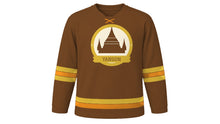 Load image into Gallery viewer, Yangon Original Hockey Jersey in Teak Brown, front view – custom name and number