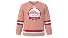 Load image into Gallery viewer, Yerevan Original Hockey Jersey in Tufa Pink, front view – custom name and number