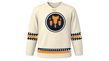 Load image into Gallery viewer, Yi Peng Original Hockey Jersey in Cream, front view – custom name and number