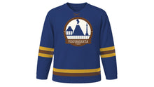 Load image into Gallery viewer, Yogyakarta Original Hockey Jersey in Indigo Batik, front view – custom name and number