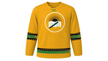 Load image into Gallery viewer, Youth Day South Africa Original Hockey Jersey in Gold, front view – custom name and number