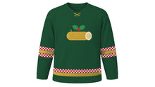 Load image into Gallery viewer, Yule Original Hockey Jersey in Evergreen, front view – custom name and number