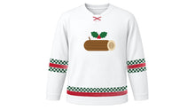 Load image into Gallery viewer, Yule Original Hockey Jersey in Snow White, front view – custom name and number