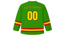 Load image into Gallery viewer, Zimbabwe Independence Day Original Hockey Jersey in Green, back view with your name and number