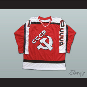 Pavel Bure 10 Russian CCCP Red Hockey Jersey