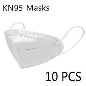 10/50 PCS In Stock KN95 Face Mask Maschere Anti Smog Dust Gas PM 2.5 Air Filter Mask Mascaras Safety Protective as N95 Maski