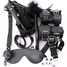 Load image into Gallery viewer, 10 Pcs/set Sex Products Erotic Toys for Adults BDSM Sex Bondage Set Handcuffs Nipple Clamps Gag Whip Rope Sex Toys For Couples