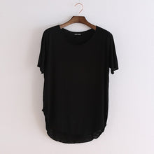 Load image into Gallery viewer, 100% Cotton Summer Fitness New Short Sleeve T Shirt Harajuku Loose Model Women T-shirt Casual O-neck Slim Fashion Woman Clothes