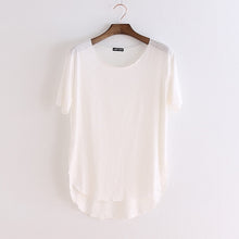 Load image into Gallery viewer, 100% Cotton Summer Fitness New Short Sleeve T Shirt Harajuku Loose Model Women T-shirt Casual O-neck Slim Fashion Woman Clothes