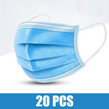 Load image into Gallery viewer, 100pcs Face Mouth Dust Mask Disposable Protect 3 Layers Anti Dust Mask Filter Earloop Non Woven Mouth Masks Fast Shipping