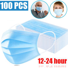 Load image into Gallery viewer, 100pcs Face Mouth Dust Mask Disposable Protect 3 Layers Anti Dust Mask Filter Earloop Non Woven Mouth Masks Fast Shipping