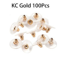 Load image into Gallery viewer, 100pcs/lot Rubber Earring Backs Stopper Earnuts Stud Earring Back Supplies For Jewelry DIY Jewelry Findings Making Accessories