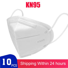 Load image into Gallery viewer, 10PCS Masks KN95 Face Mask 99% Filtration Proof Anti Protective Masks Mouth Cover Protective Dust Masks Respirator Fast Delivery