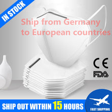 Load image into Gallery viewer, 10pcs CE/FDA Certified KN95 Dustproof Anti-fog And Breathable Face Mask 95% Filtration Mask Respirator in stock Ship from German