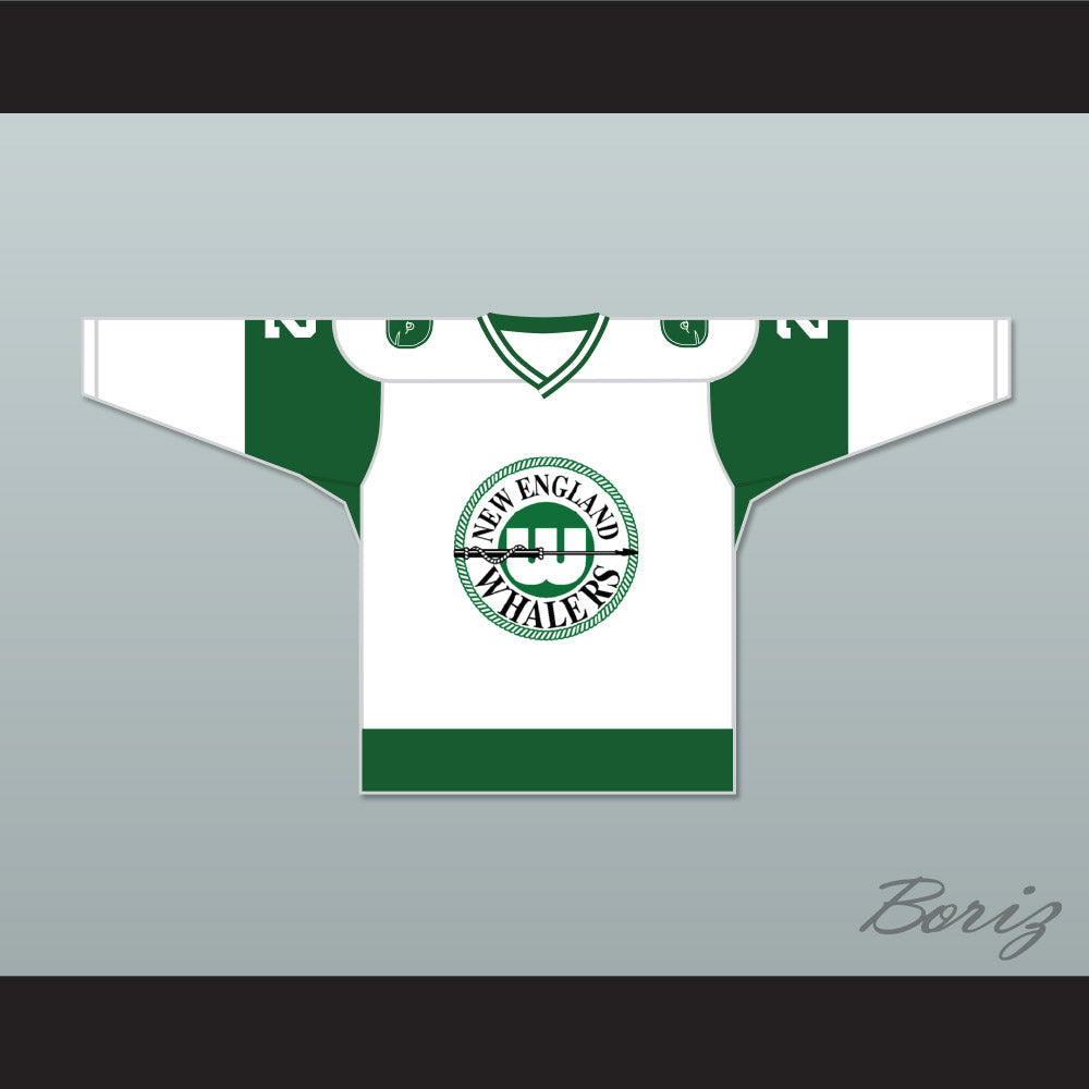 WHA 1972-73 New England Whalers Rick Ley 2 Home Hockey Jersey